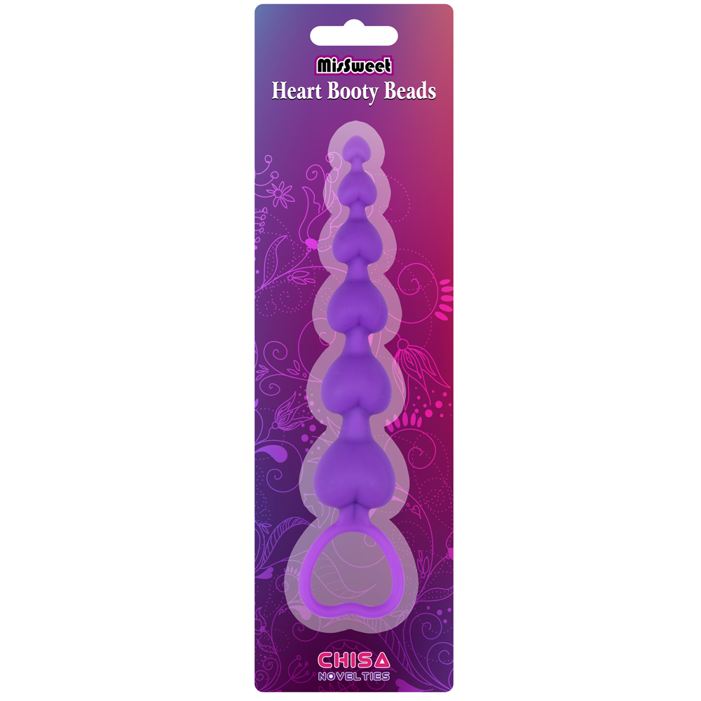 Heart Booty Beads-Purple