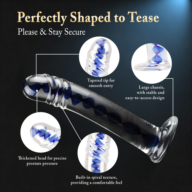 Anal swirl dildo